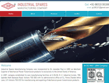 Tablet Screenshot of industrialsparesfromindia.com